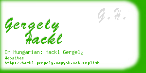 gergely hackl business card